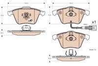 Bremžu uzliku kompl., Disku bremzes