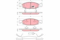 Bremžu uzliku kompl., Disku bremzes