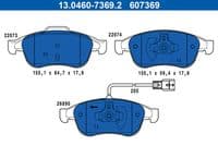 Bremžu uzliku kompl., Disku bremzes
