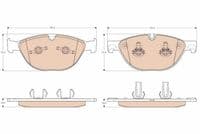 Bremžu uzliku kompl., Disku bremzes