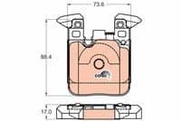 Bremžu uzliku kompl., Disku bremzes