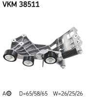 Siksnas spriegotājs, Ķīļsiksna