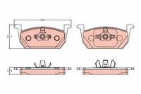Bremžu uzliku kompl., Disku bremzes