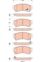 Bremžu uzliku kompl., Disku bremzes