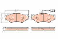 Bremžu uzliku kompl., Disku bremzes