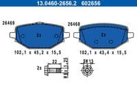 Bremžu uzliku kompl., Disku bremzes