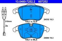 Bremžu uzliku kompl., Disku bremzes