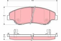 Bremžu uzliku kompl., Disku bremzes