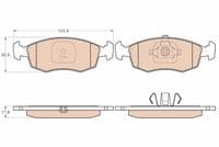 Bremžu uzliku kompl., Disku bremzes