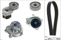 Ūdenssūknis + ķīļrievu siksnas komplekts