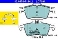 Bremžu uzliku kompl., Disku bremzes