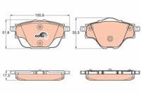 Bremžu uzliku kompl., Disku bremzes