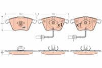 Bremžu uzliku kompl., Disku bremzes