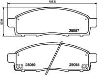 Bremžu uzliku kompl., Disku bremzes