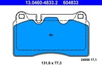 Bremžu uzliku kompl., Disku bremzes
