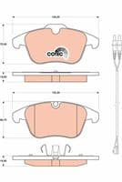 Bremžu uzliku kompl., Disku bremzes