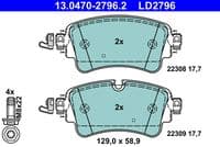 Bremžu uzliku kompl., Disku bremzes