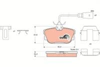 Bremžu uzliku kompl., Disku bremzes