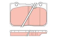 Bremžu uzliku kompl., Disku bremzes