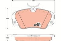 Bremžu uzliku kompl., Disku bremzes