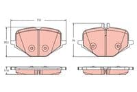 Bremžu uzliku kompl., Disku bremzes