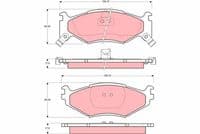Bremžu uzliku kompl., Disku bremzes