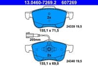 Bremžu uzliku kompl., Disku bremzes