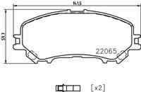 Bremžu uzliku kompl., Disku bremzes