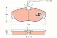 Bremžu uzliku kompl., Disku bremzes