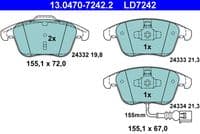 Bremžu uzliku kompl., Disku bremzes