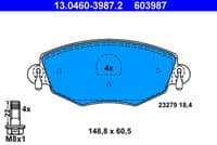 Bremžu uzliku kompl., Disku bremzes