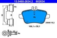 Bremžu uzliku kompl., Disku bremzes