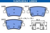 Bremžu uzliku kompl., Disku bremzes