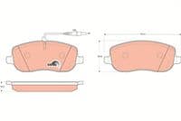 Bremžu uzliku kompl., Disku bremzes