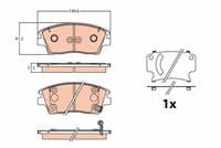 Bremžu uzliku kompl., Disku bremzes