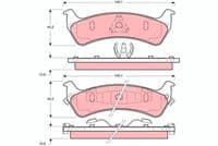Bremžu uzliku kompl., Disku bremzes