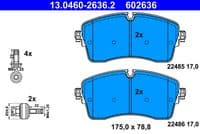 Bremžu uzliku kompl., Disku bremzes