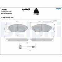 Bremžu uzliku kompl., Disku bremzes
