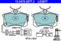 Bremžu uzliku kompl., Disku bremzes
