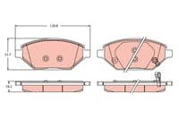 Bremžu uzliku kompl., Disku bremzes
