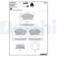 Bremžu uzliku kompl., Disku bremzes