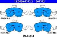 Bremžu uzliku kompl., Disku bremzes