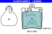 Bremžu uzliku kompl., Disku bremzes