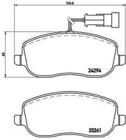 Bremžu uzliku kompl., Disku bremzes