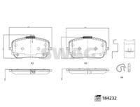 Bremžu uzliku kompl., Disku bremzes