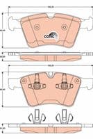 Bremžu uzliku kompl., Disku bremzes
