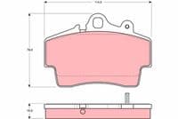 Bremžu uzliku kompl., Disku bremzes