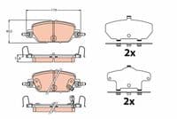 Bremžu uzliku kompl., Disku bremzes