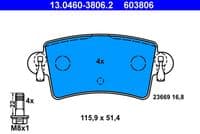 Bremžu uzliku kompl., Disku bremzes