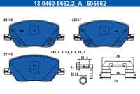 Bremžu uzliku kompl., Disku bremzes